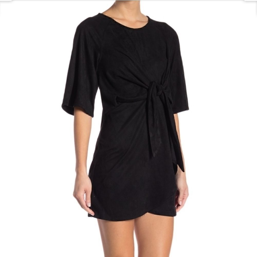 Romeo and juliet couture faux suede mini d…